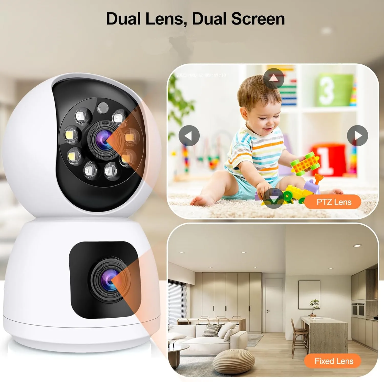 Tuya  4K 8MP HD WiFi Camera In - Baby Monitor Split Screen avis et prix