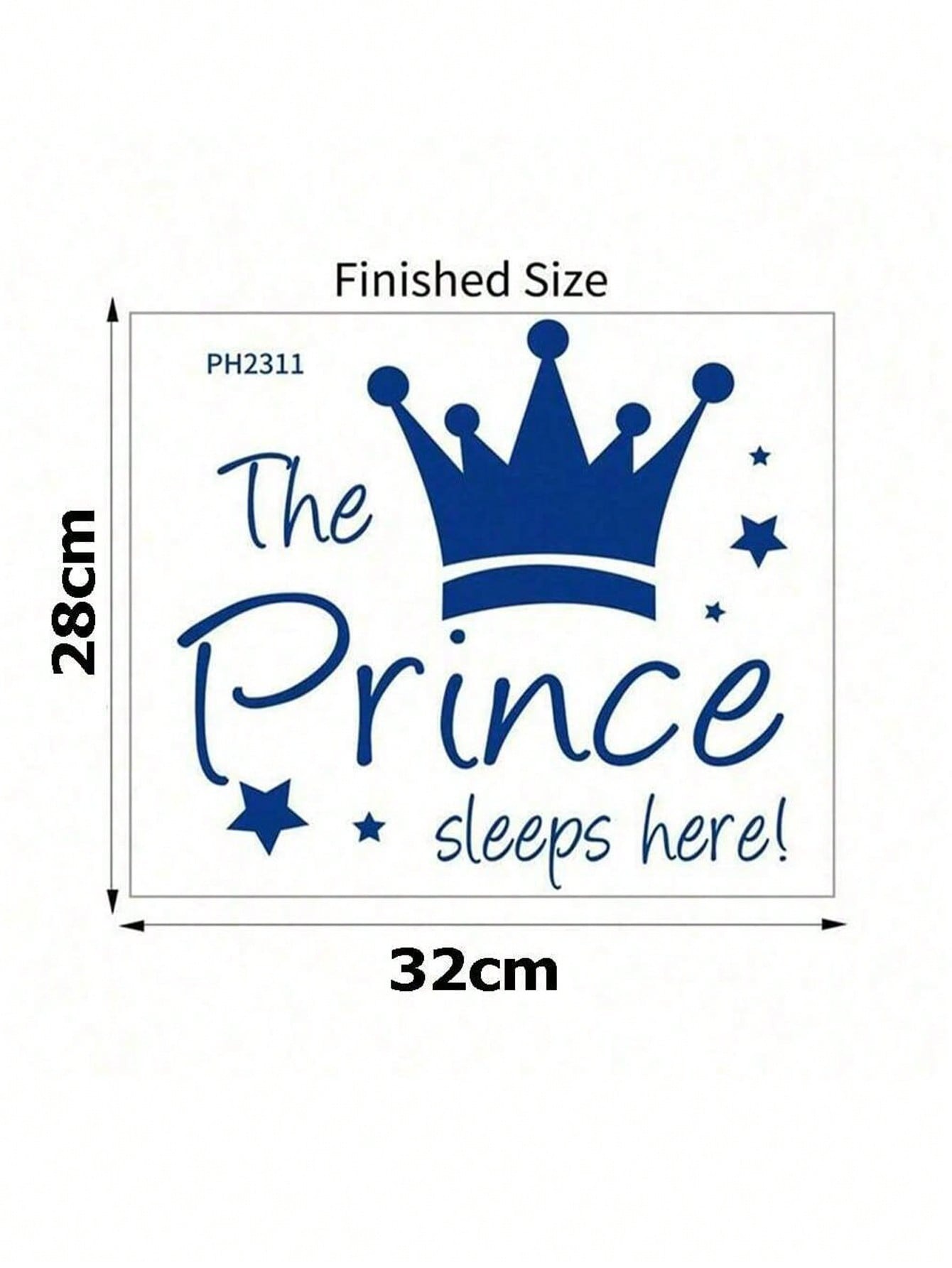 Removable Princess Crown Wall  - Baby Nursery Wallpaper Girl avis et prix