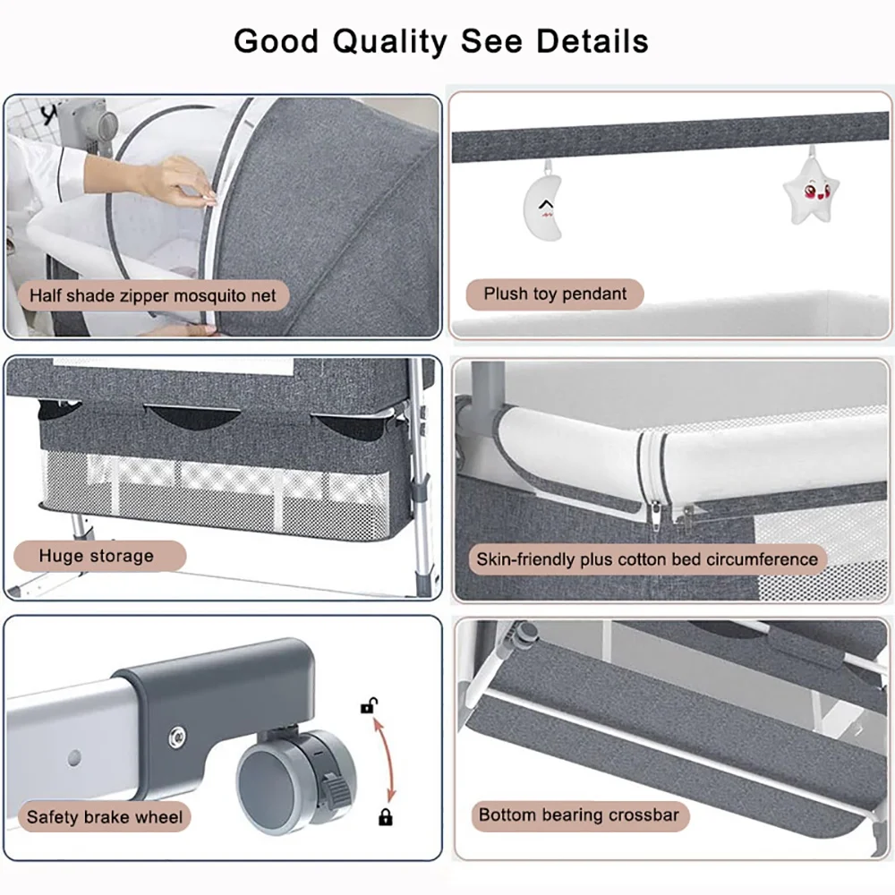 Baby Bassinet,Automatic Electr - Bassinet Bedside Sleeper avis et prix