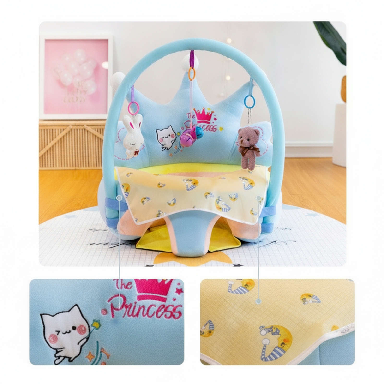 Baby Floor Seat with Toy Bar S - Baby Nursery Chair avis et prix