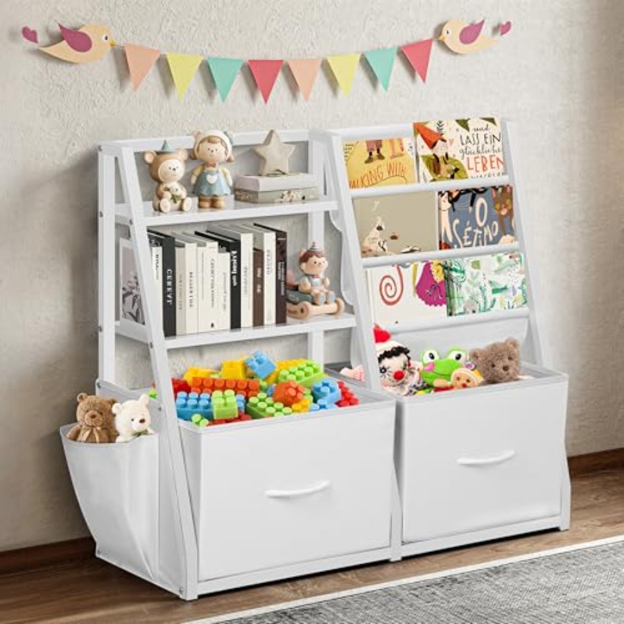 Bookshelf and Toy Storage Book - Baby Nursery Books avis et prix