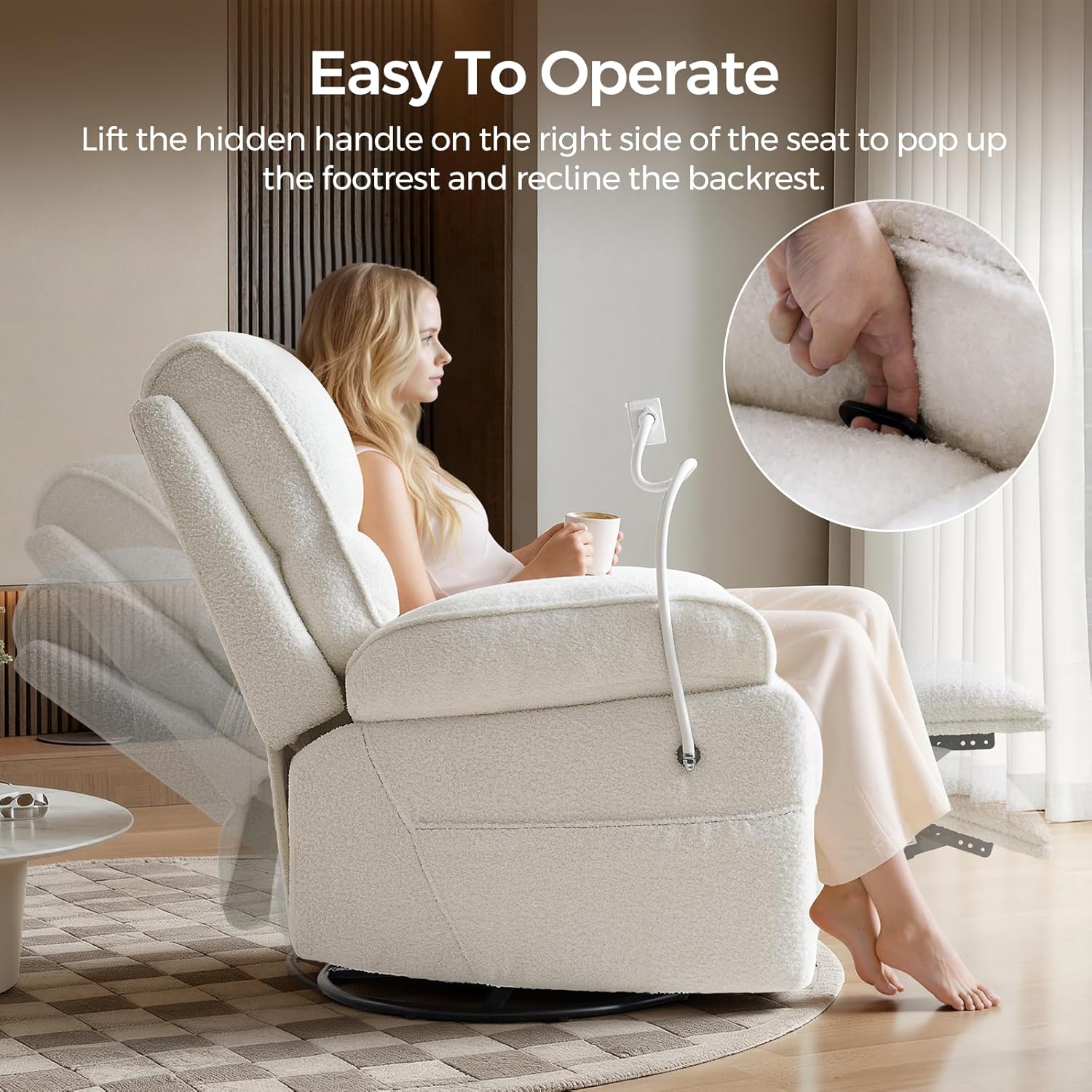 360° Swivel Rocker Recliner Nu - Baby Nursery Rocking Chair avis et prix