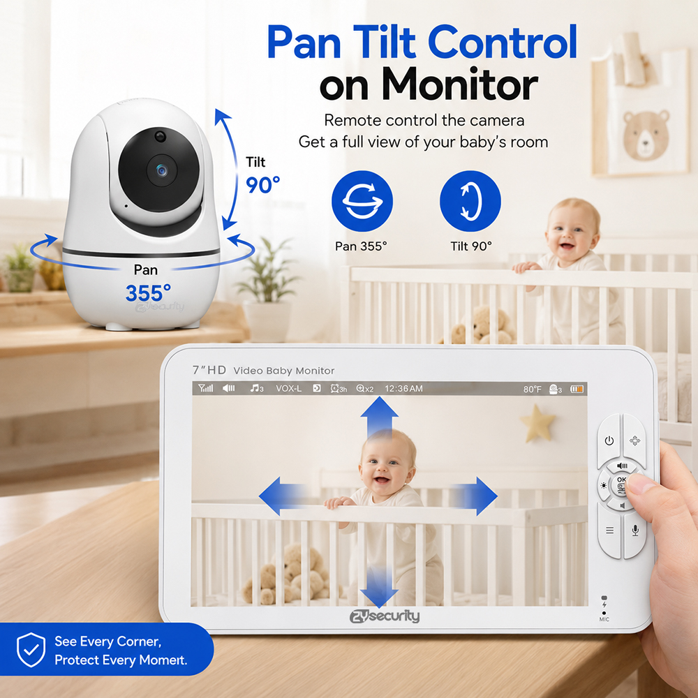 7 Inch Split-Screen Baby Monit - Baby Monitor Split Screen avis et prix