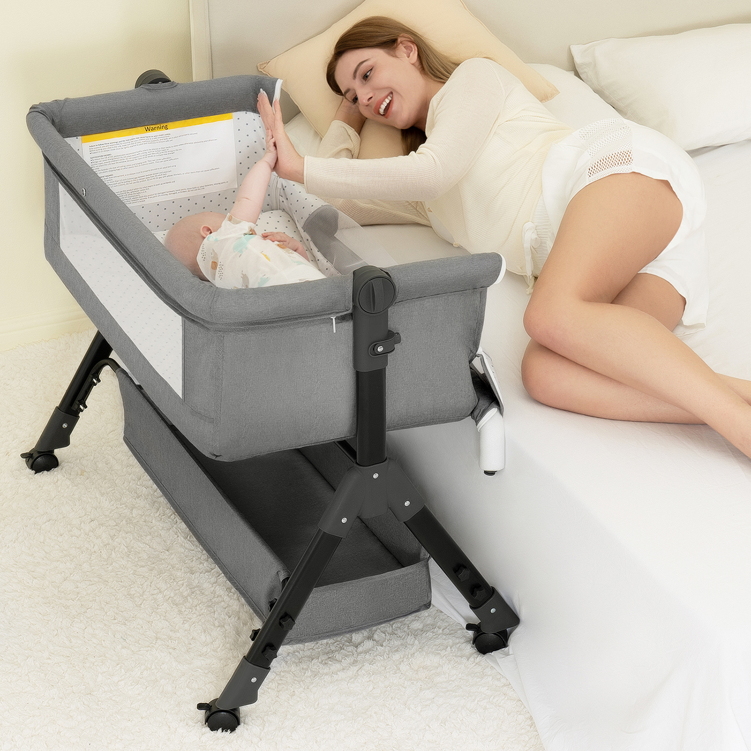 3 in 1 Baby Bassinet Bedside S - Bassinet Bedside Sleeper avis et prix