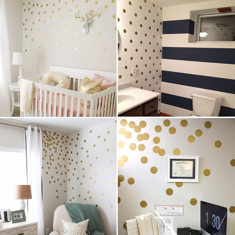 Shiny Rose Yellow Polka Dots W - Baby Nursery Yellow avis et prix
