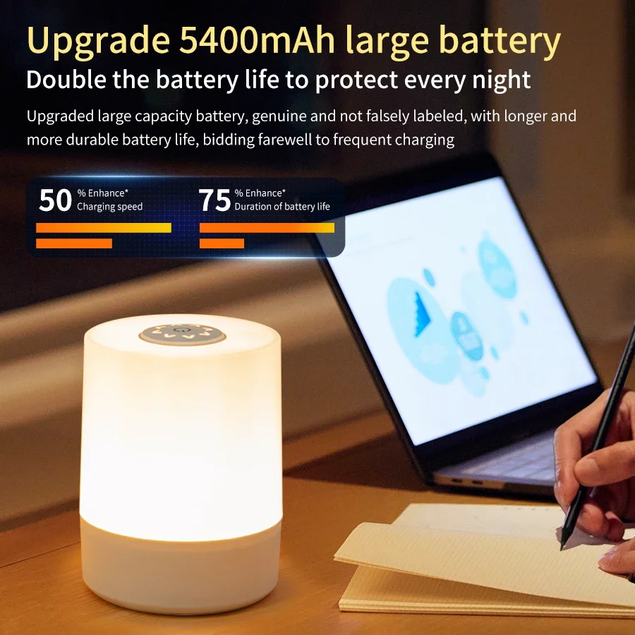 Rechargeable Led Night Light w - Baby Nursery Table Lamp avis et prix