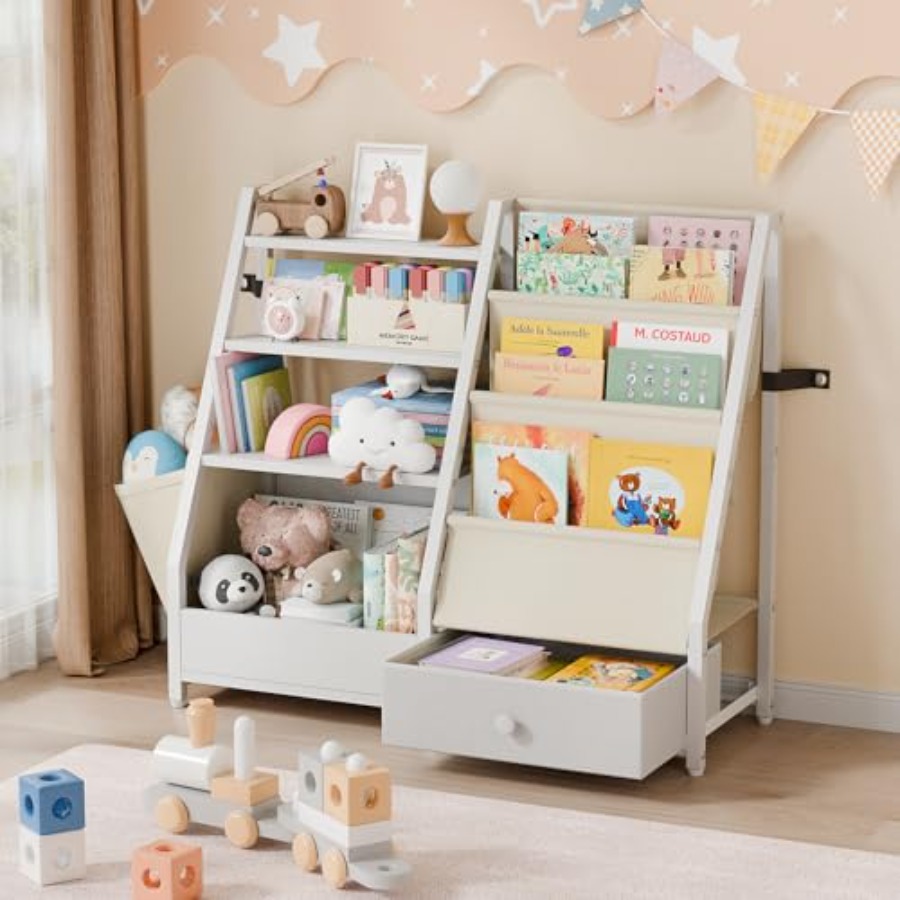 Bookshelf and Toy Storage - Bo - Baby Nursery Books avis et prix