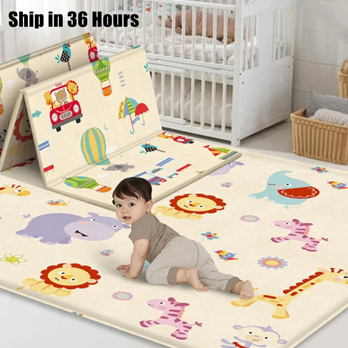 Baby Play Mats Foldable Xpe Pu - Baby Nursery Music avis et prix