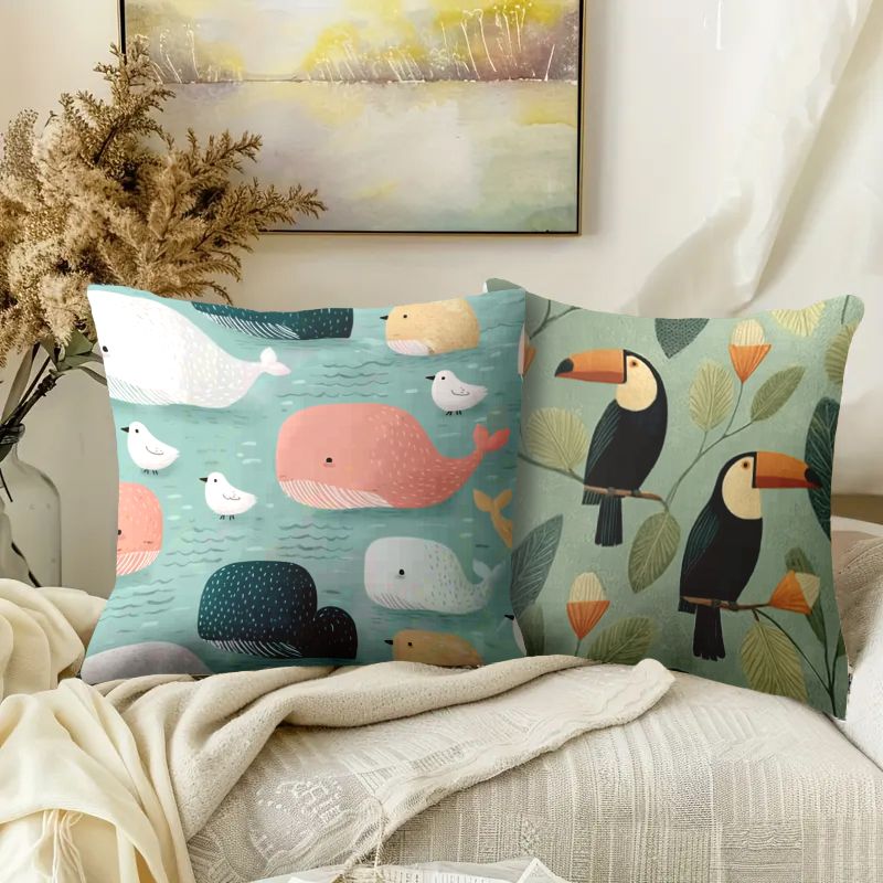 4 Piece Pillowcase Set Cute An - Baby Nursery Chair avis et prix