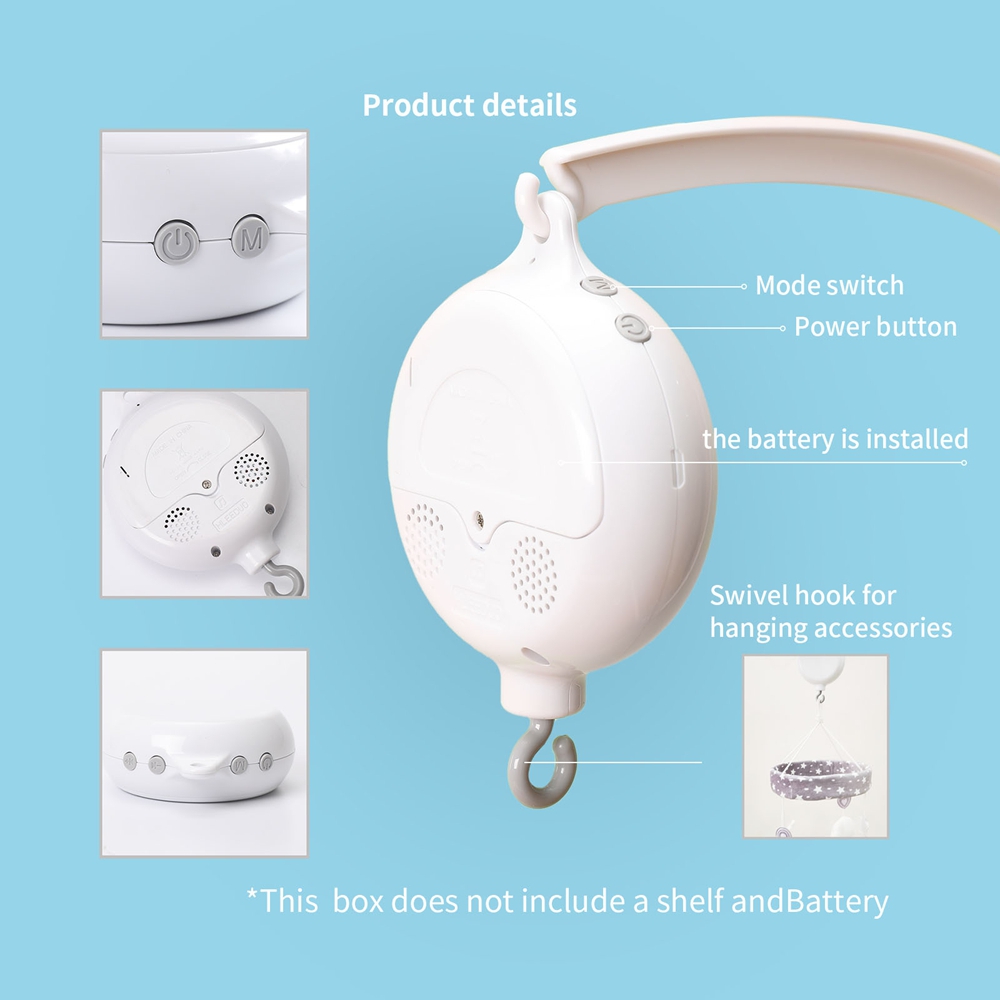 Crib Bell Rotary Music Box wit - Baby Nursery Music avis et prix