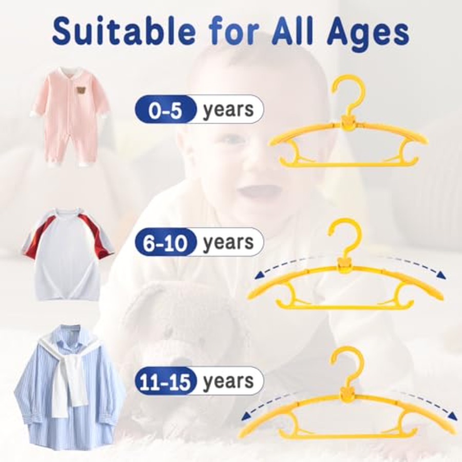 Baby Hangers 11-14 Adjustable  - Baby Nursery Yellow avis et prix