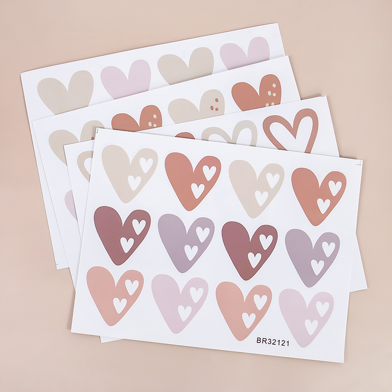 2pcs Lovely Hearts Ins Wall St - Baby Nursery Wallpaper Girl avis et prix