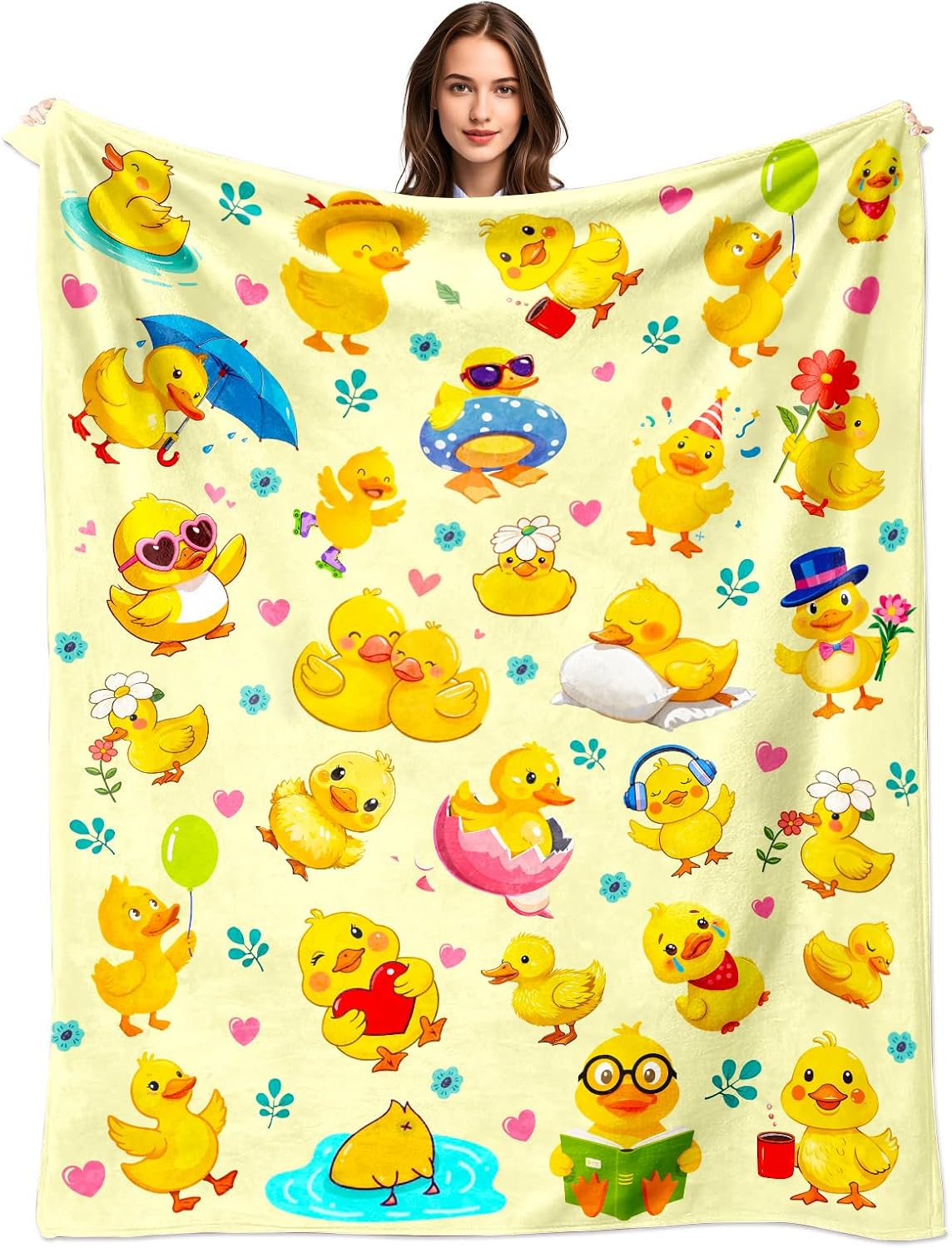 Yellow Chick Animal Print Blan - Baby Nursery Yellow avis et prix