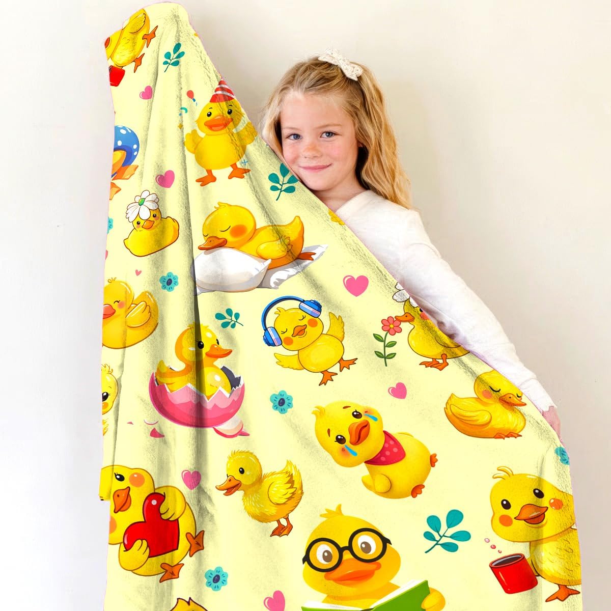 Yellow Chick Animal Print Blan - Baby Nursery Yellow avis et prix