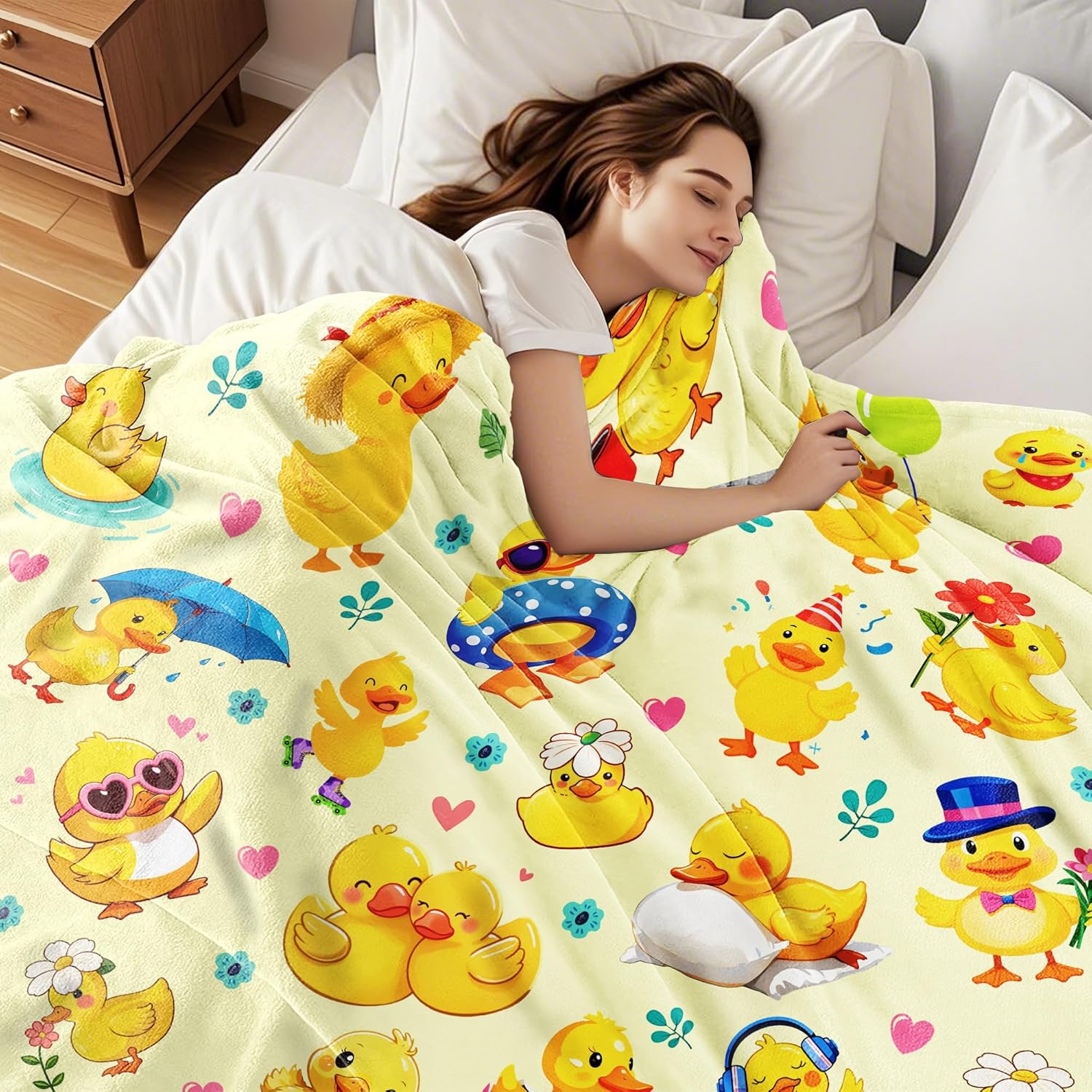 Yellow Chick Animal Print Blan - Baby Nursery Yellow avis et prix