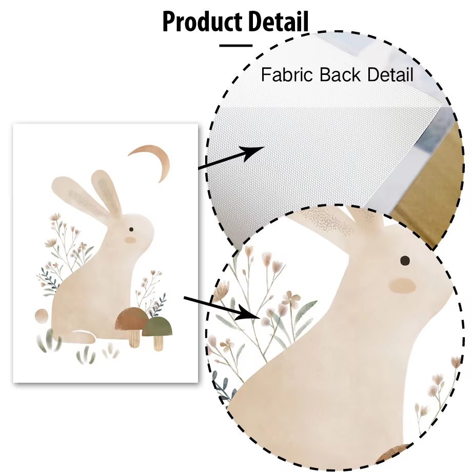 Boho Rabbit Fox Hedgehog Bird  - Baby Nursery Animal Prints avis et prix