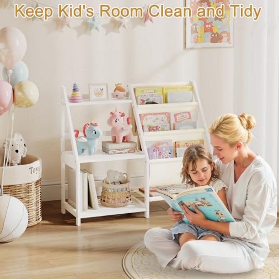 Bookshelf with Storage 3 Tier  - Baby Nursery Books avis et prix