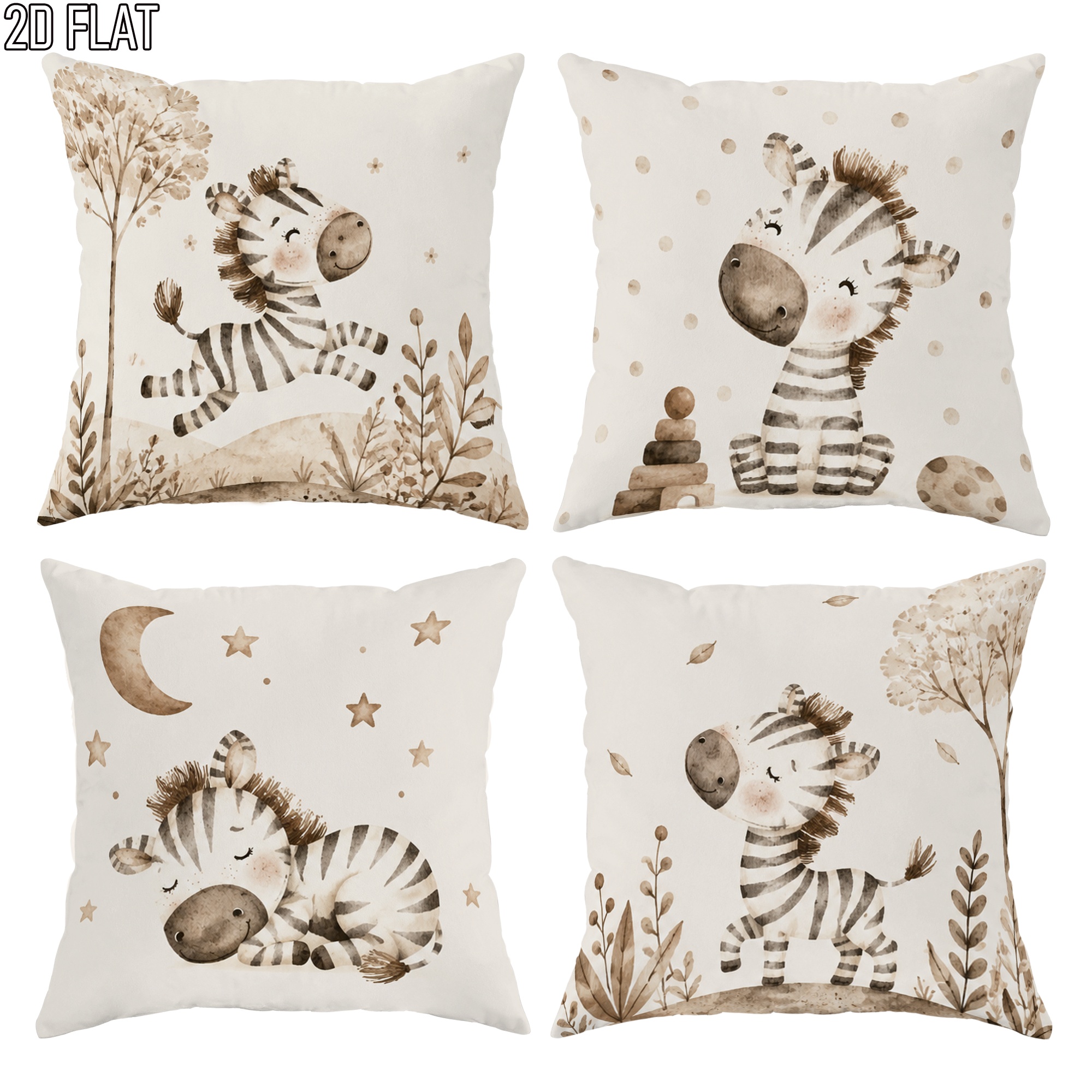 Cute Zebra Nursery Pillowcase  - Baby Nursery Chair avis et prix