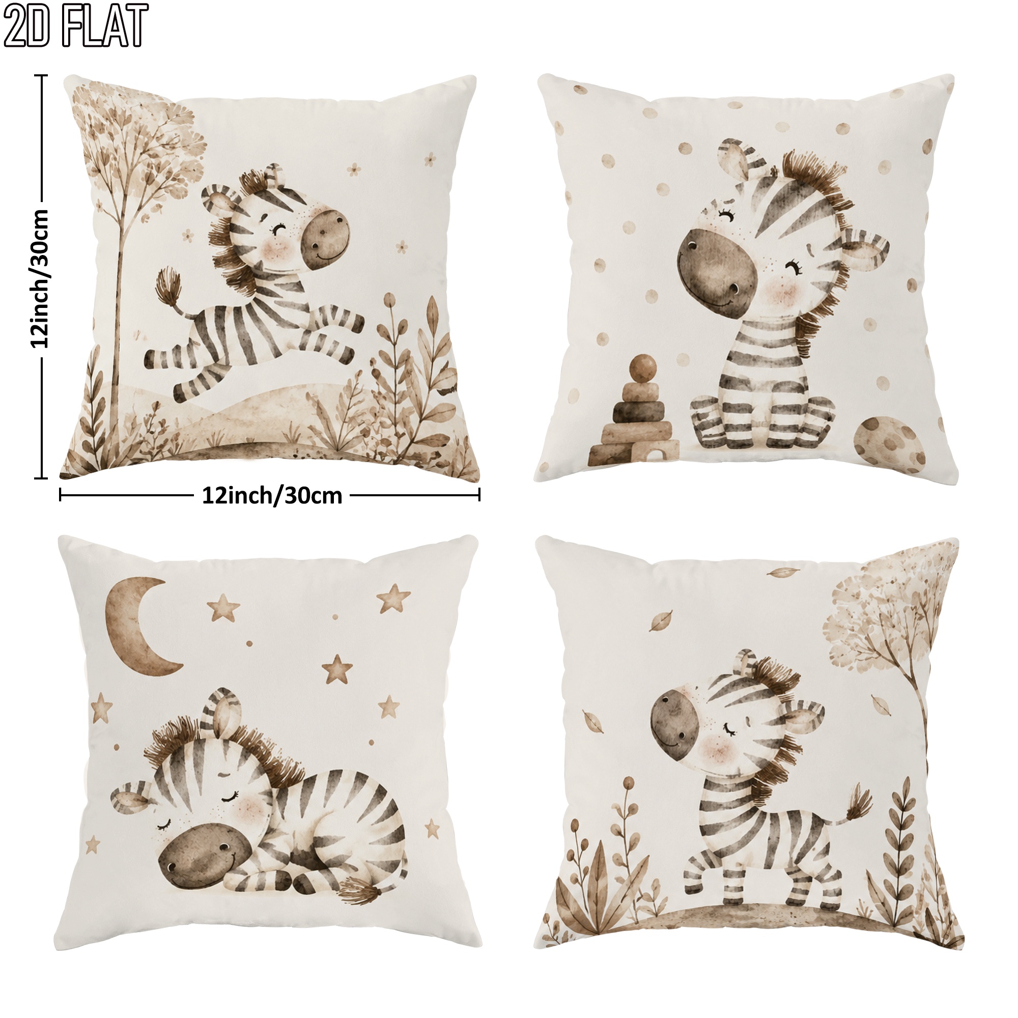 Cute Zebra Nursery Pillowcase  - Baby Nursery Chair avis et prix