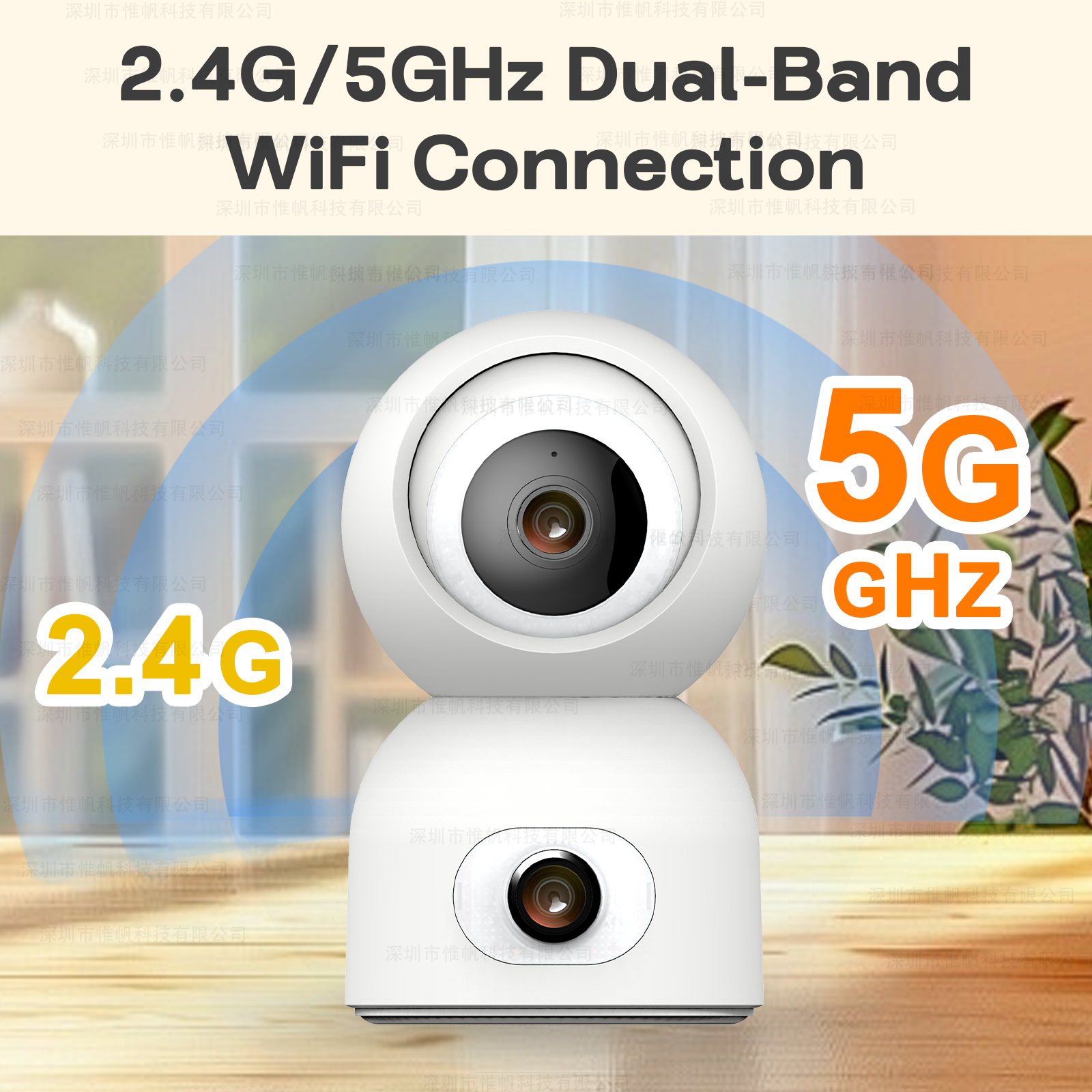 Tuya 4K 8MP Dual Lens 5G WiFi  - Baby Monitor Split Screen avis et prix