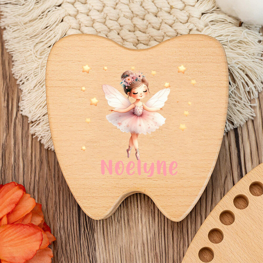 Personalized Tooth Fairy Woode - Baby Keepsake Box avis et prix