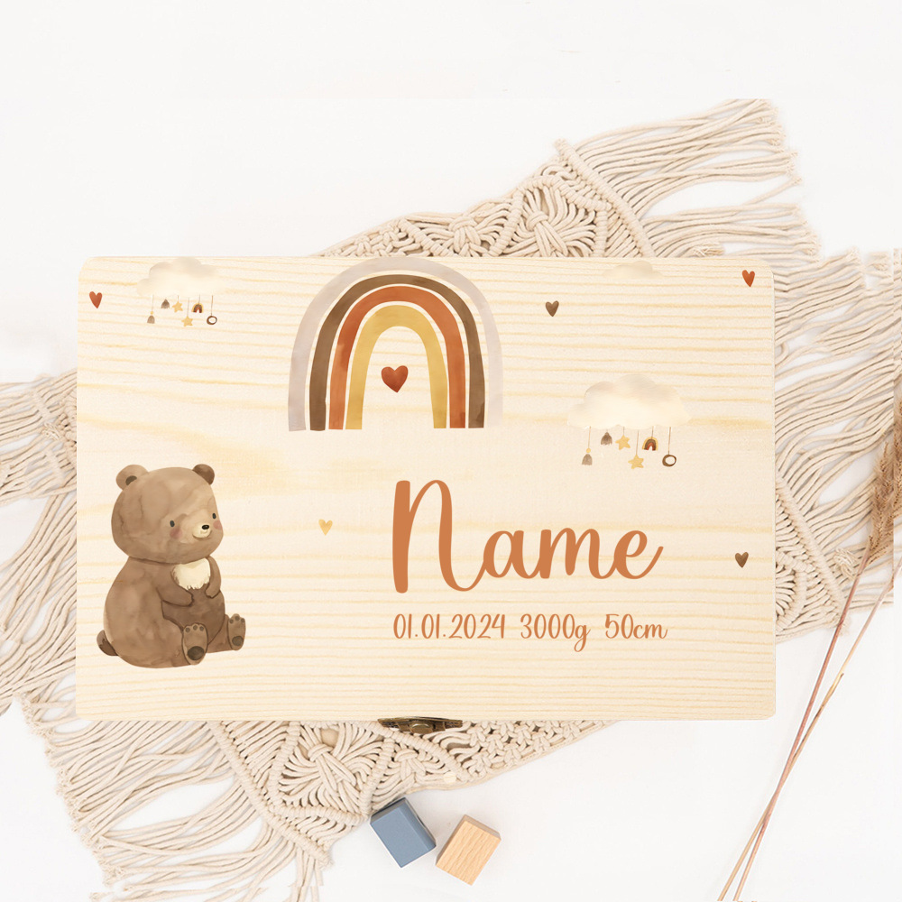Personalized Baby Memory Box B - Baby Keepsake Box avis et prix