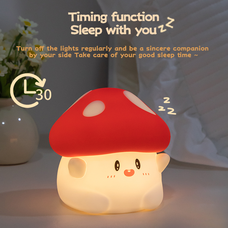 Mushroom Night Light LED Recha - Baby Nursery Table Lamp avis et prix