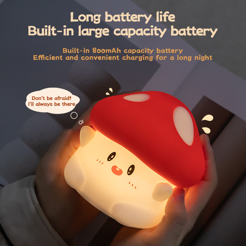 Mushroom Night Light LED Recha - Baby Nursery Table Lamp avis et prix