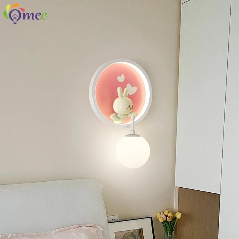 Cute Girl Wall Lamps LED Pink  - Baby Nursery Yellow avis et prix