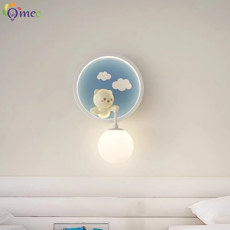 Cute Girl Wall Lamps LED Pink  - Baby Nursery Yellow avis et prix