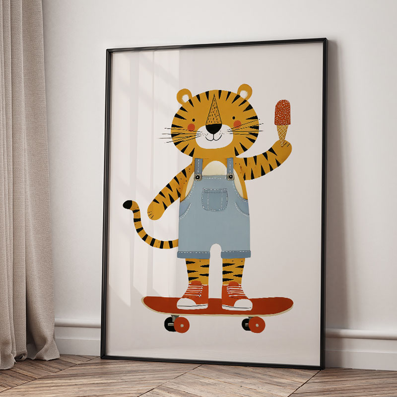 Funny Cartoon Animal Car Ballo - Baby Nursery Animal Prints avis et prix