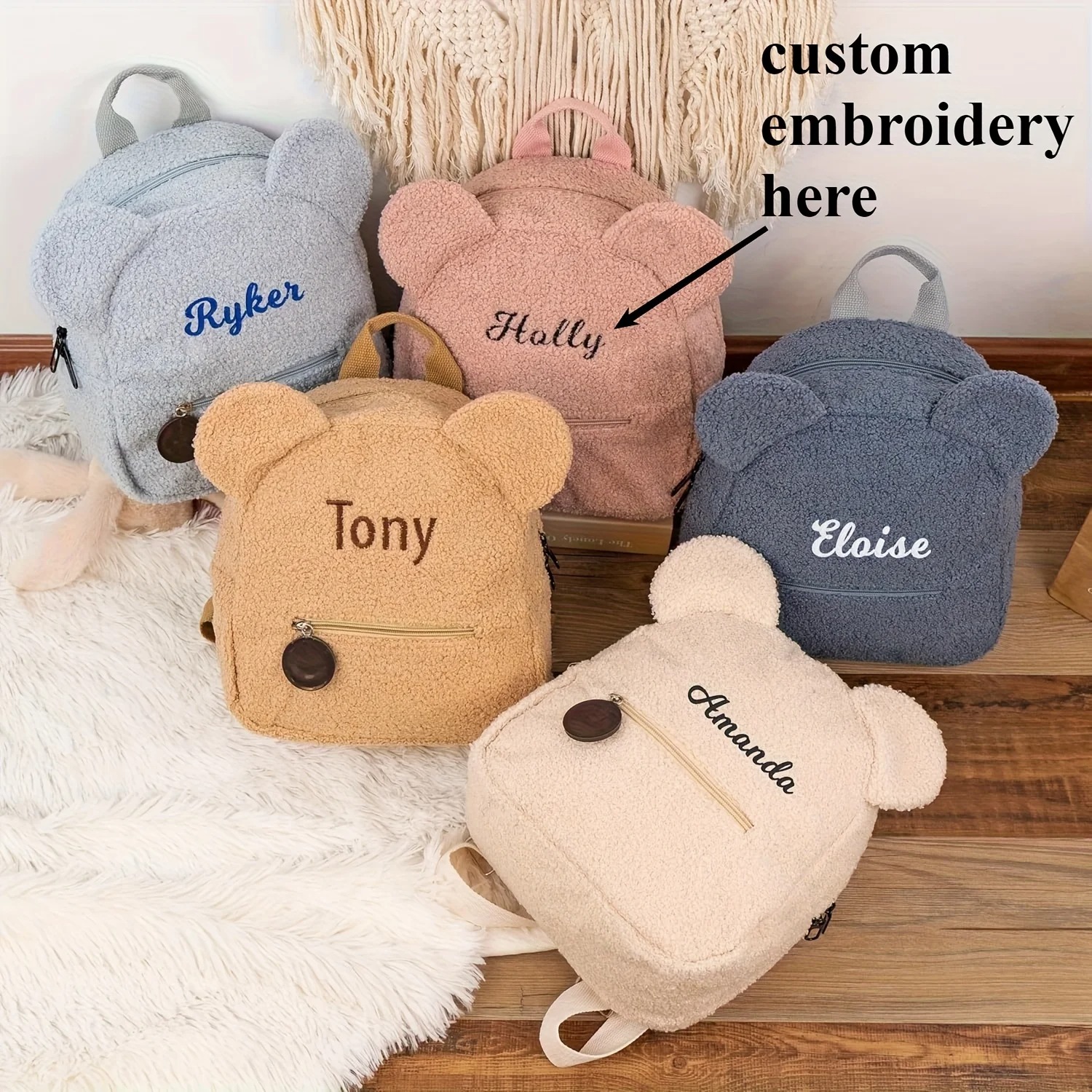 Cute Bear Plush Backpack for K - Baby Nursery Bags avis et prix