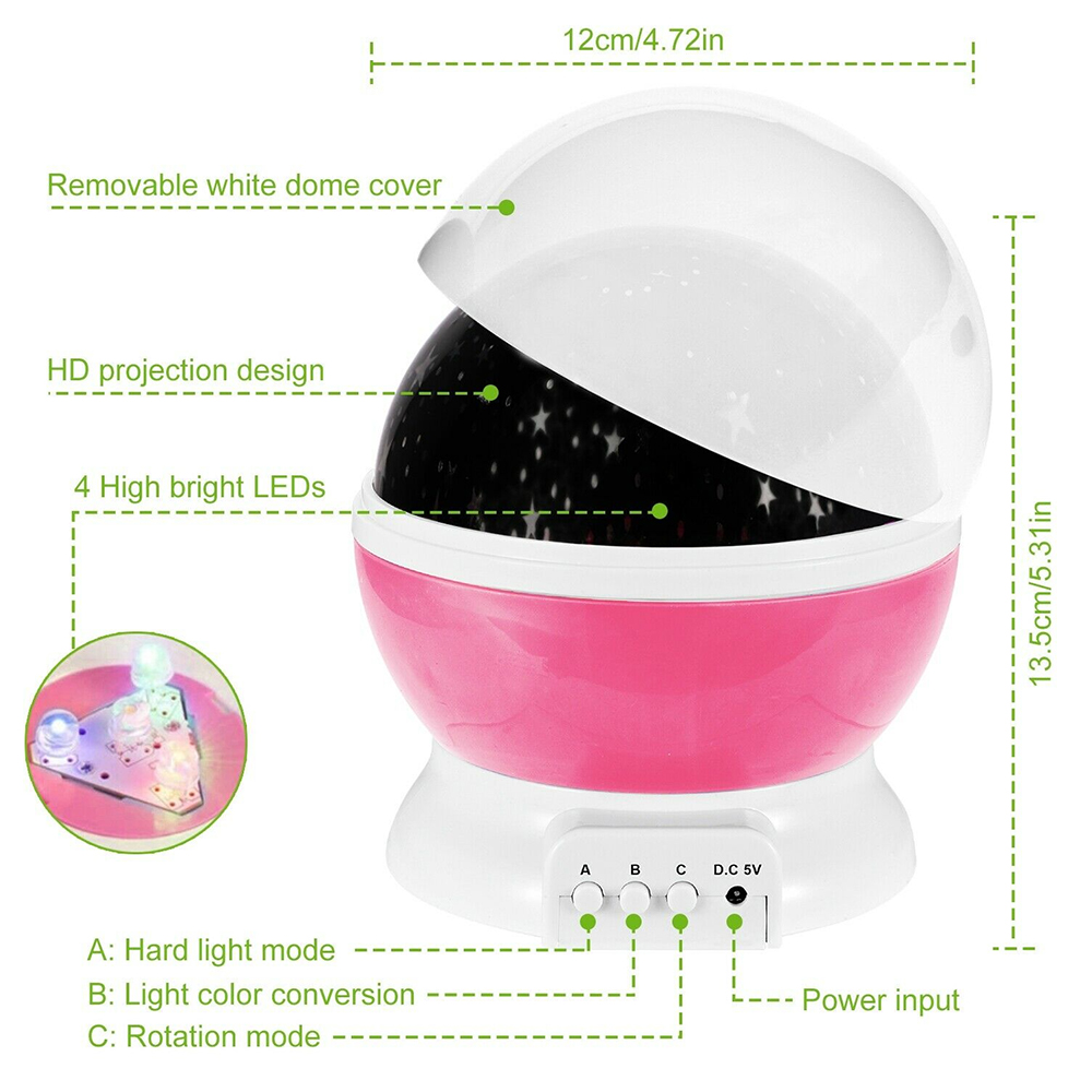 Night Lamp Projector Starry Sk - Baby Nursery Table Lamp avis et prix