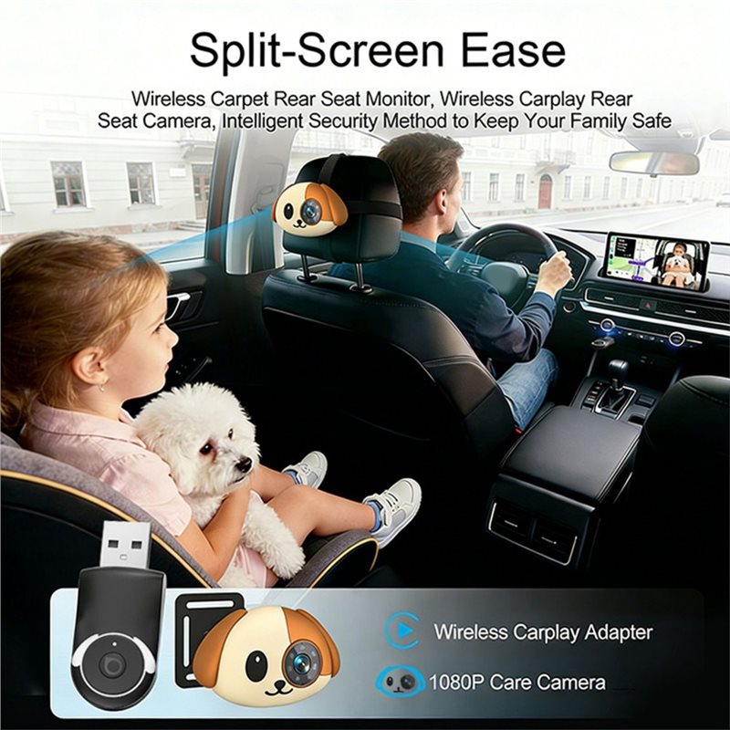 ABQB-Baby Car Camera 150° Wide - Baby Monitor Split Screen avis et prix