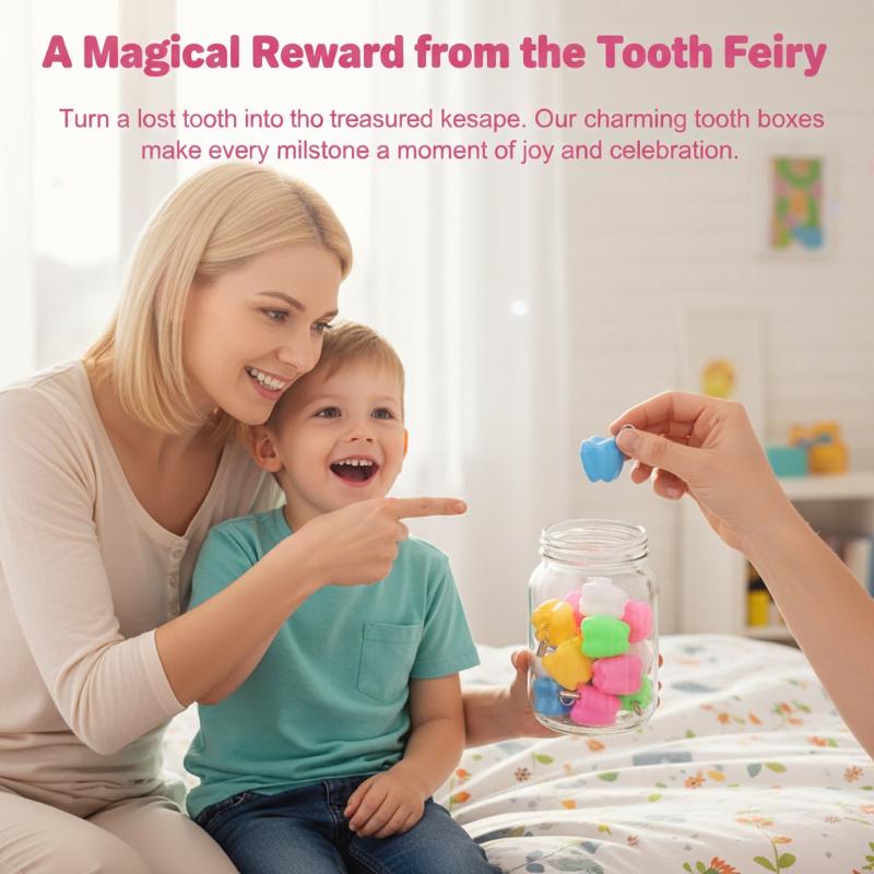 50Pcs Baby Tooth Box Tooth Sha - Baby Keepsake Box avis et prix