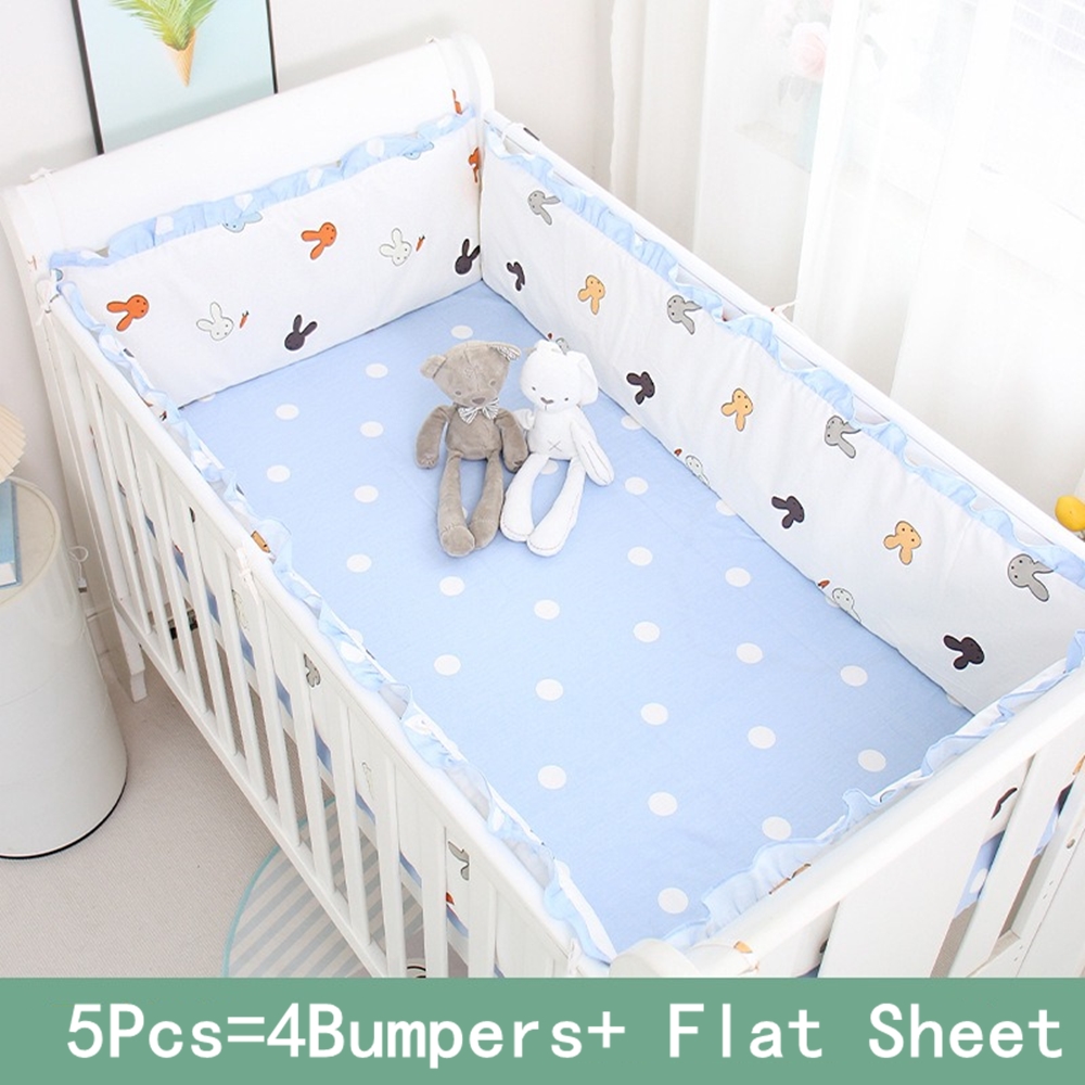 5Pcs Crib Bedding Set Girl Bab - Baby Nursery Animal Prints avis et prix