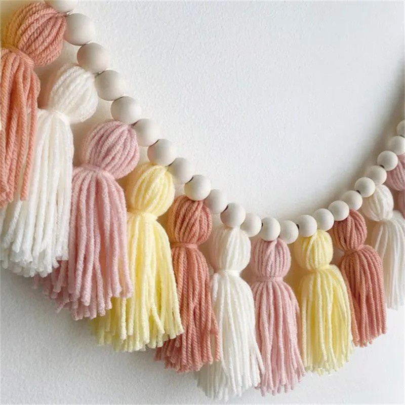 Yellow Boho Tassel Garlands Wa - Baby Nursery Yellow avis et prix