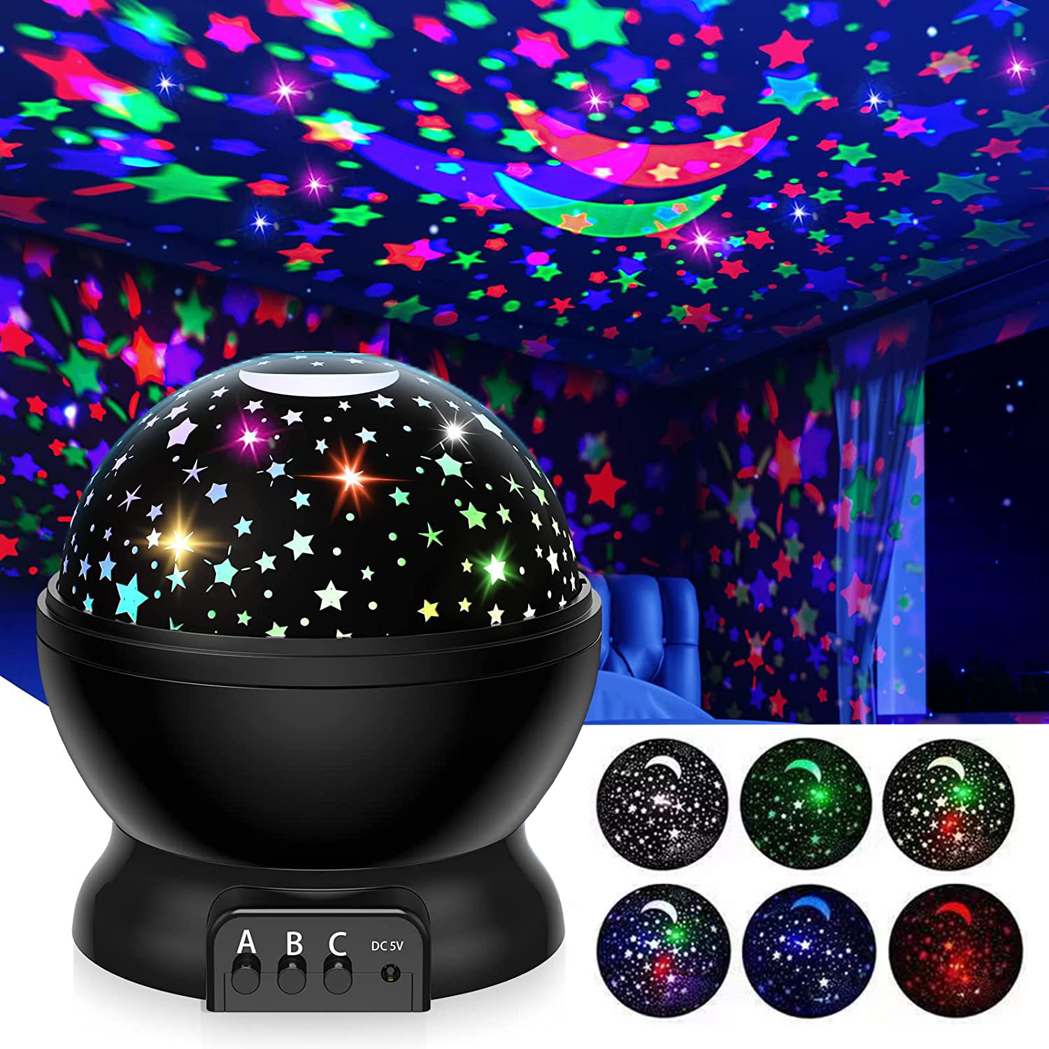 Night Lamp Projector Starry Sk - Baby Nursery Table Lamp avis et prix