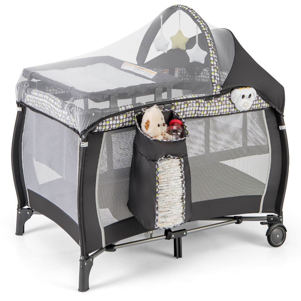 4-in-1 Portable Baby Playard N - Baby Nursery Music avis et prix