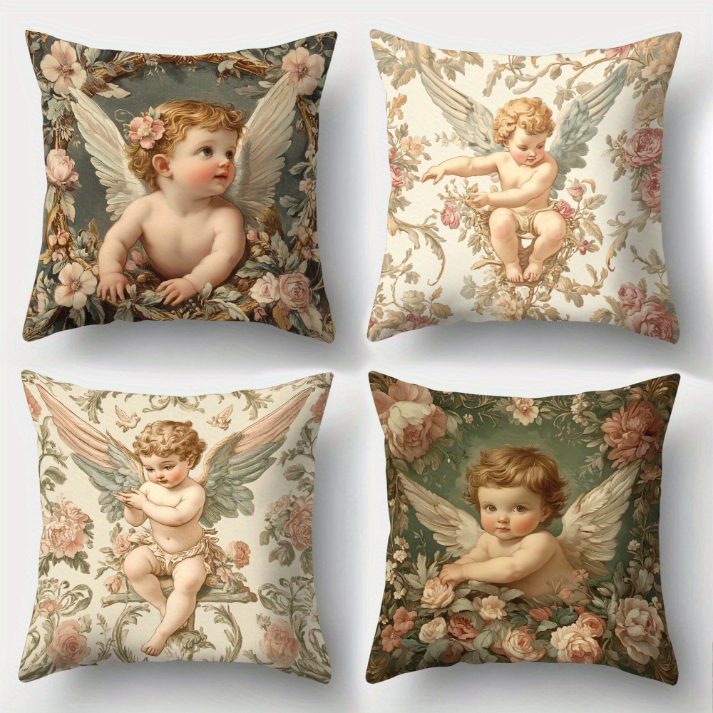Printed Angel Floral Pillow Co - Baby Nursery Chair avis et prix