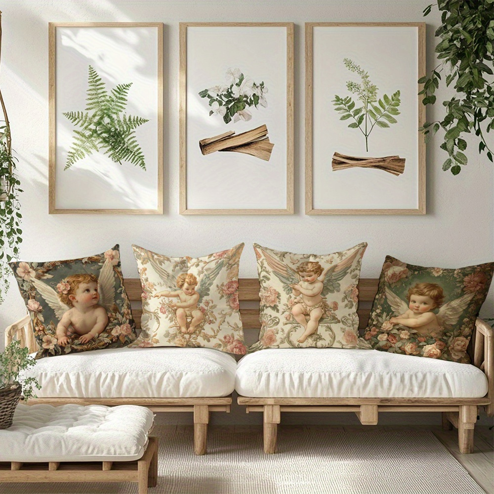 Printed Angel Floral Pillow Co - Baby Nursery Chair avis et prix