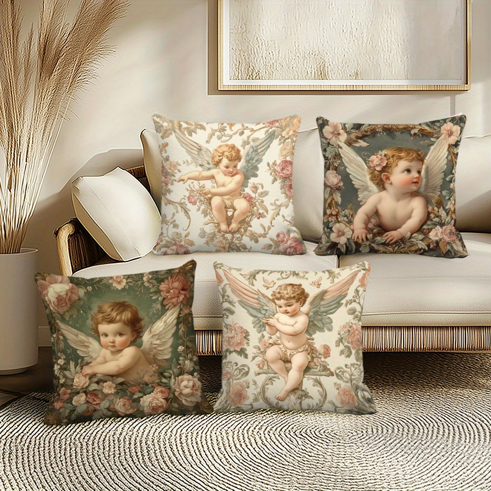 Printed Angel Floral Pillow Co - Baby Nursery Chair avis et prix