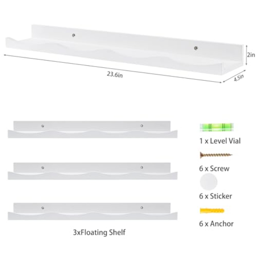 Floating Bookshelf for Floatin - Baby Nursery Books avis et prix