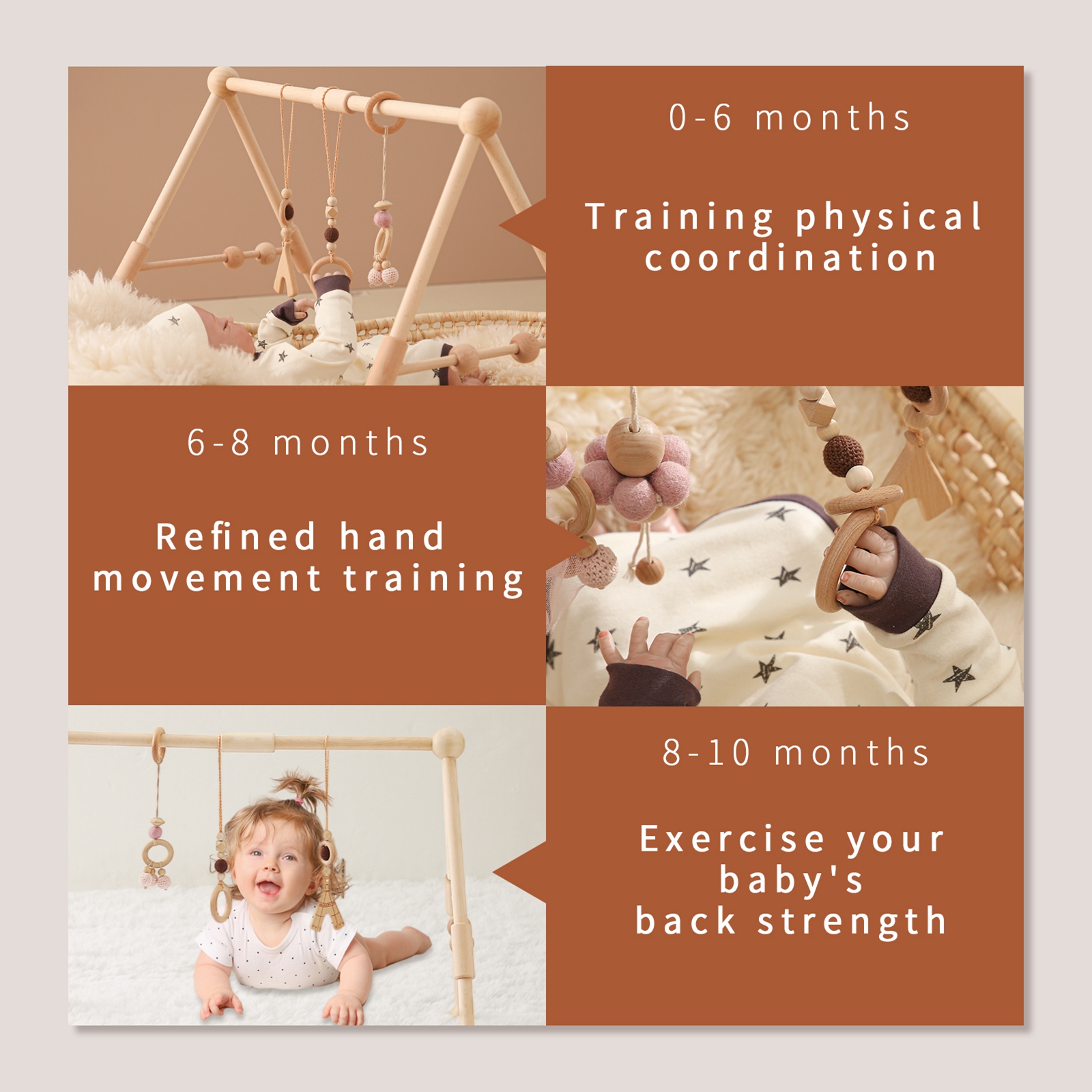Baby Wooden Toys Play Gym Ordi - Baby Nursery Music avis et prix