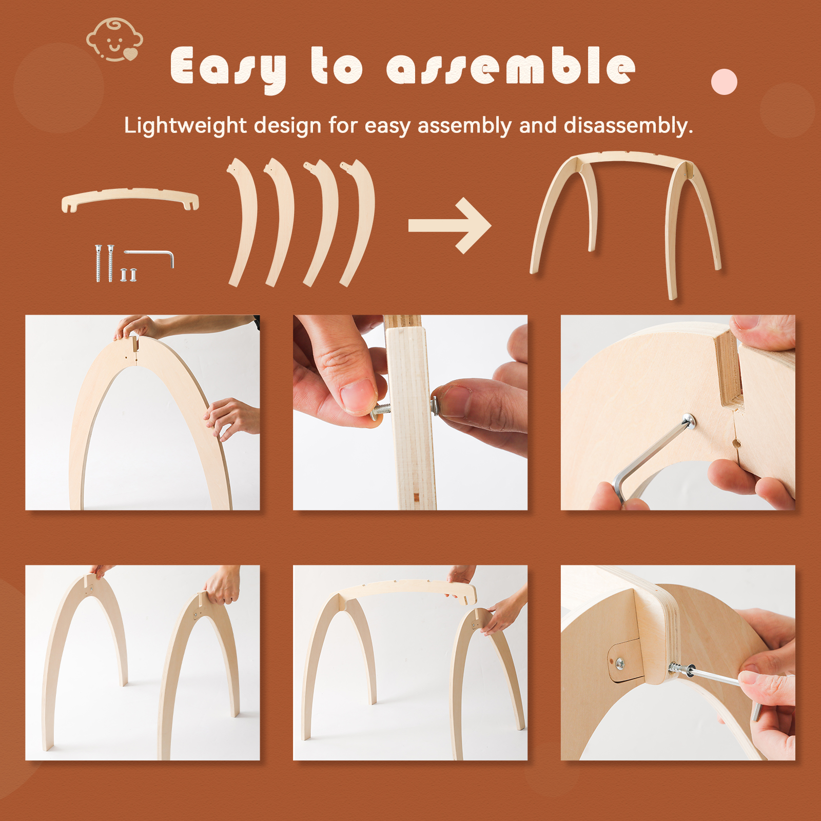 Baby Wooden Toys Play Gym Ordi - Baby Nursery Music avis et prix
