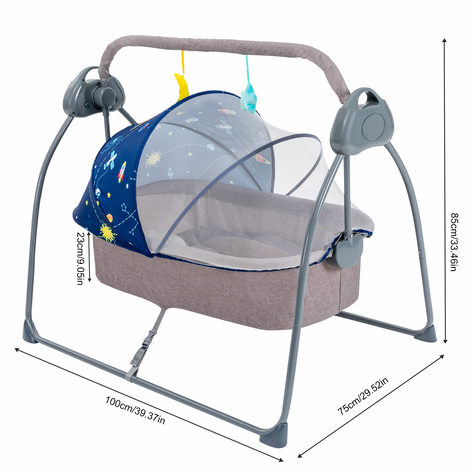 Baby Cradle Swing 5 Speeds Ele - Baby Nursery Rocking Chair avis et prix