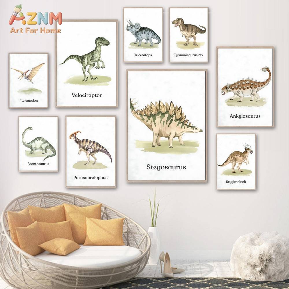 AZNM Cute Cartoon Animal Canva - Baby Nursery Animal Prints avis et prix