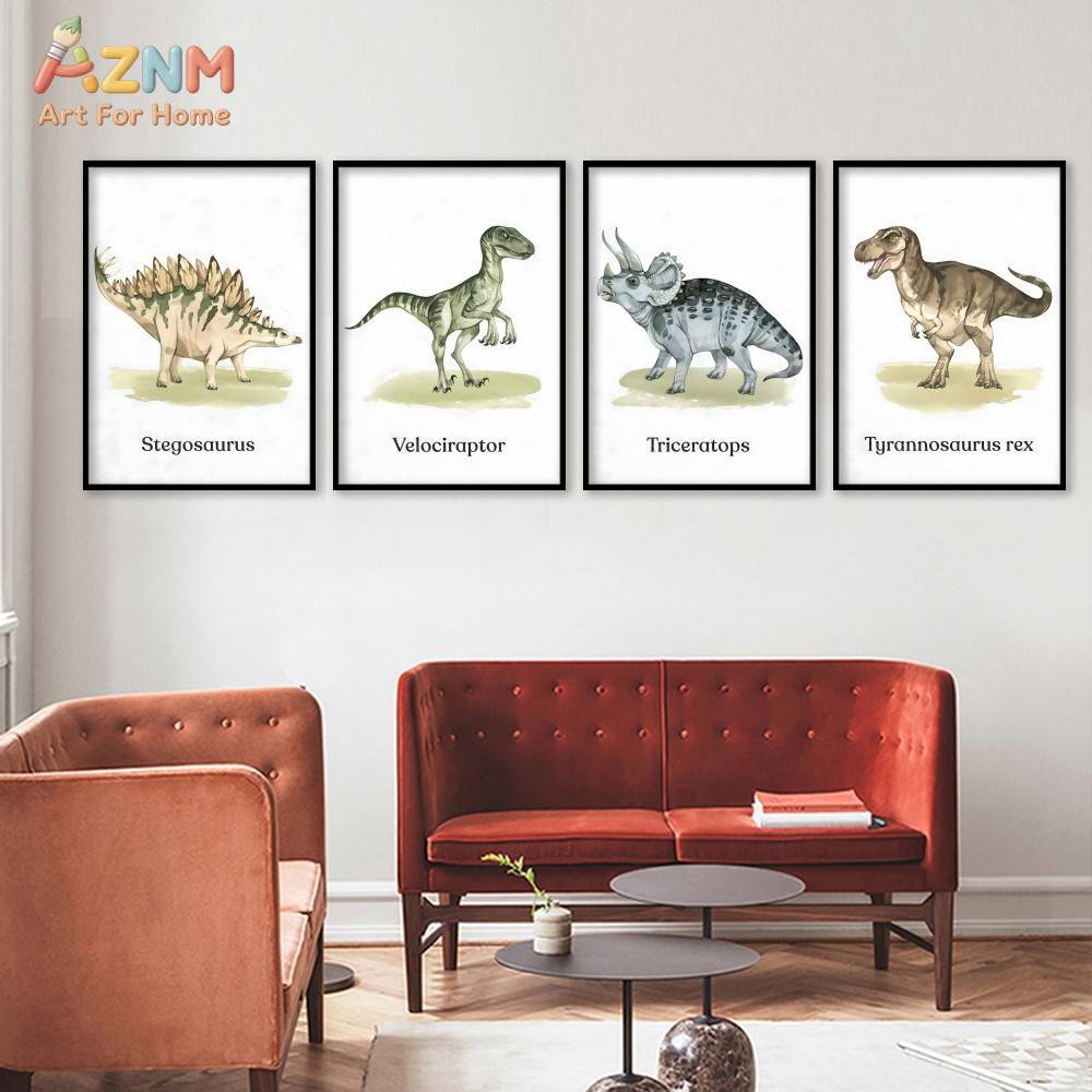 AZNM Cute Cartoon Animal Canva - Baby Nursery Animal Prints avis et prix