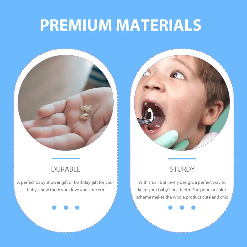 1/2Pcs Infant Teeth Container  - Baby Keepsake Box avis et prix