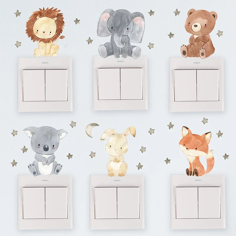 Cute Forest Animals Wall Stick - Baby Nursery Wallpaper Girl avis et prix